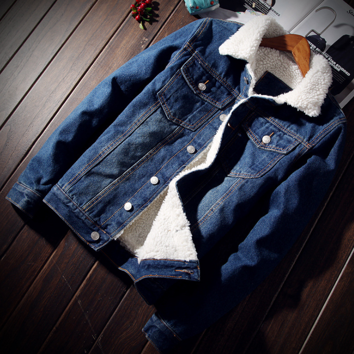 Bomber Denim con Pelo Sintético