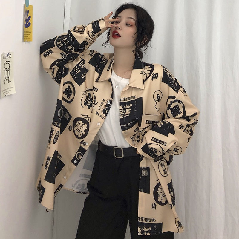 Camisa Harajuku Mujer
