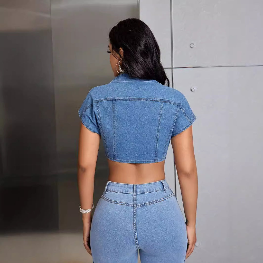 Top Denim Casual